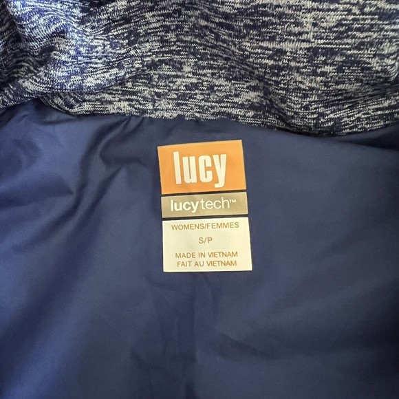 Lucy Tech"Winter Warrior" Goose Down Puffer Zip Vest, Blue, Size S - Picture 7 of 9